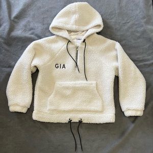 I.AM.GIA XS Teddy Half Zip Hoodie